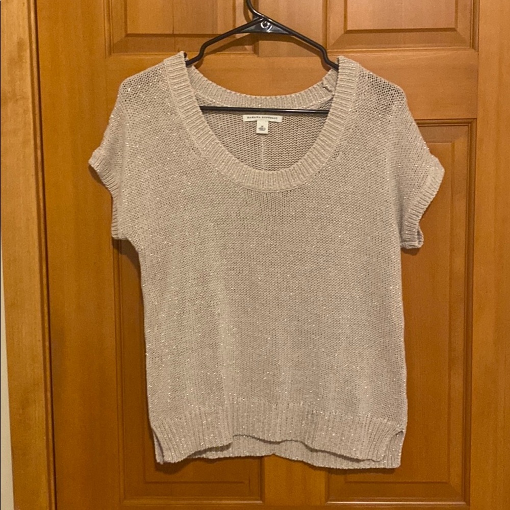 Shimmery gold/ivory Banana Republic Sweater